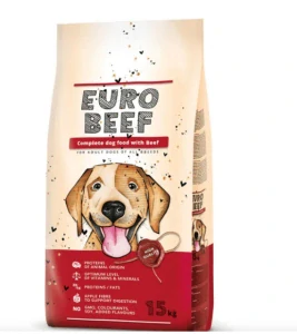 Eurobeef granule pro psy s hovězím 15 kg